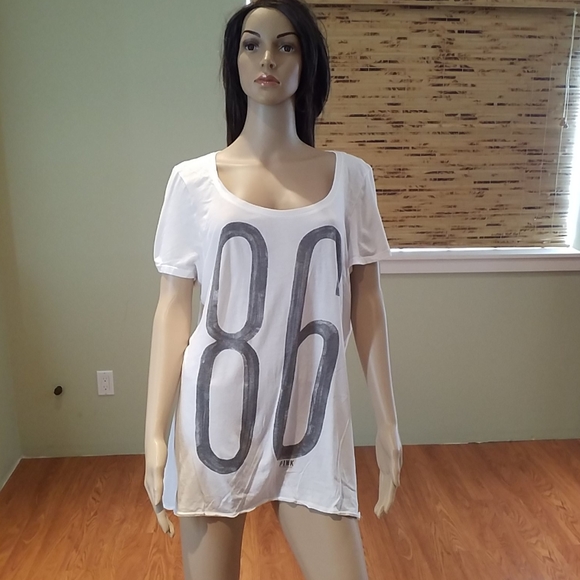 PINK Victoria's Secret Tops - Victoria's Secret Pink T-shirt With Graphic Size L